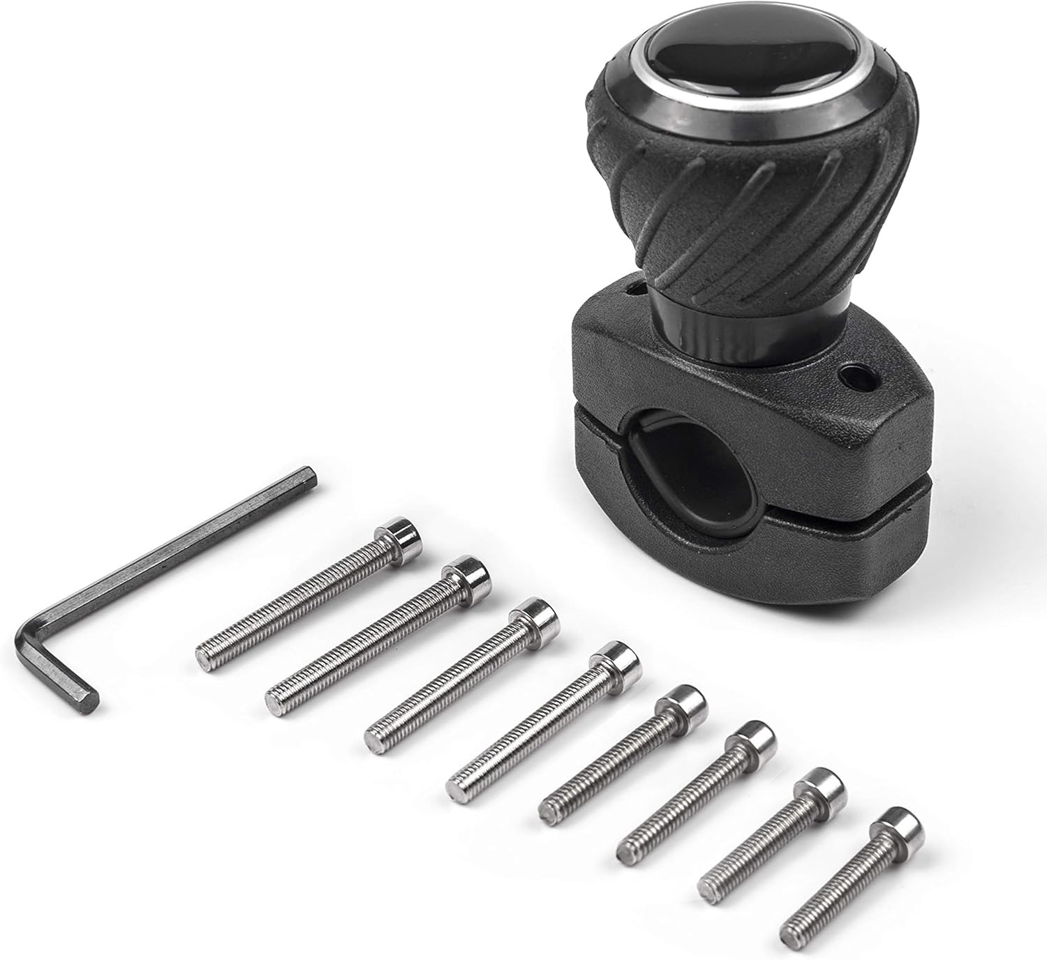 Deluxe Steering Wheel Power Handle Spinner Knob - Universal Steering Wheel Fit f