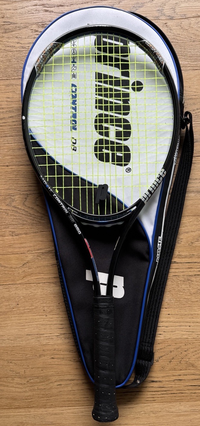 Prince More Control DB 850 4 1/2” AIR+Handle Tennis Racket Oversized w/ Bag