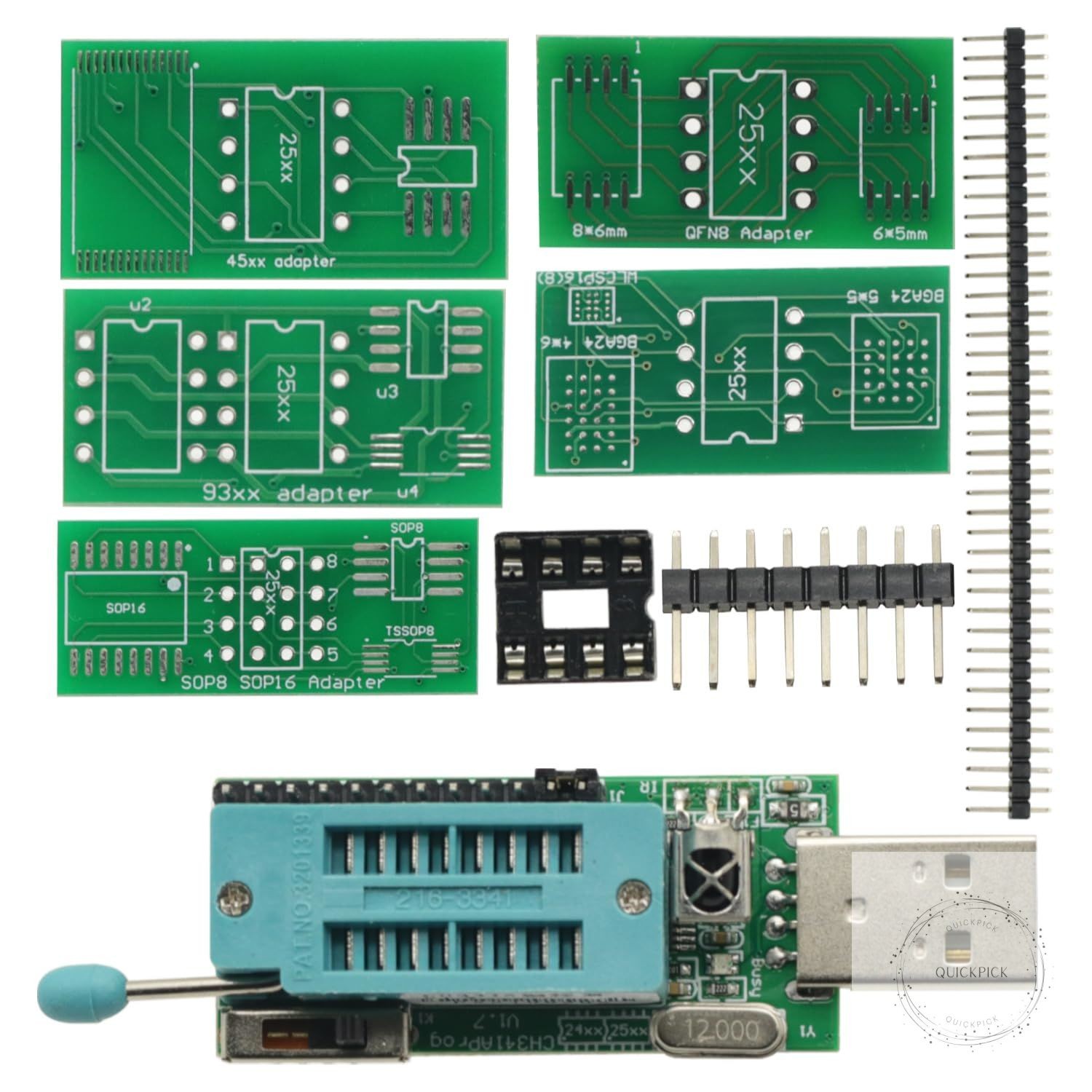 CH341A Programmer V1.7 1.8V Level Conversion W25Q64FW W25Q128FW GD25LQ64