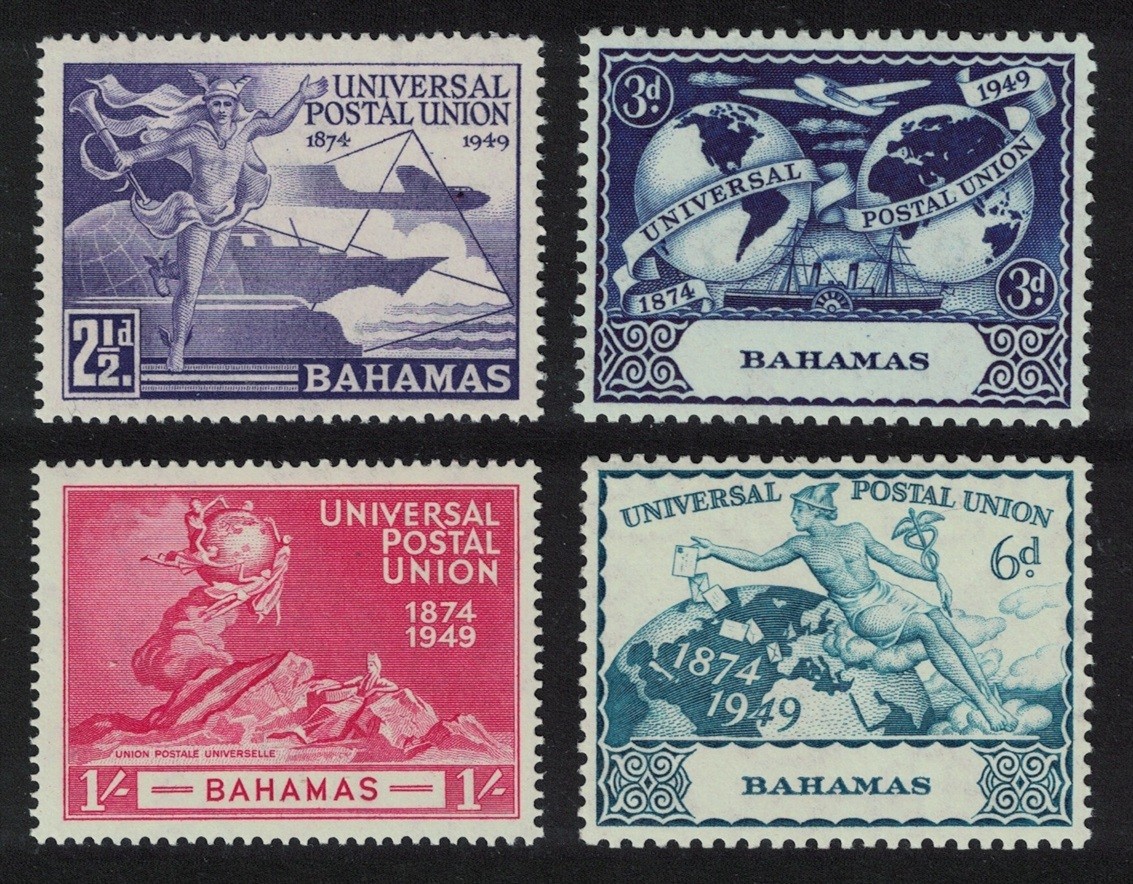 Bahamas 75th Anniversary of UPU 4v 1949 MNH SG#196-199 Sc#150-153