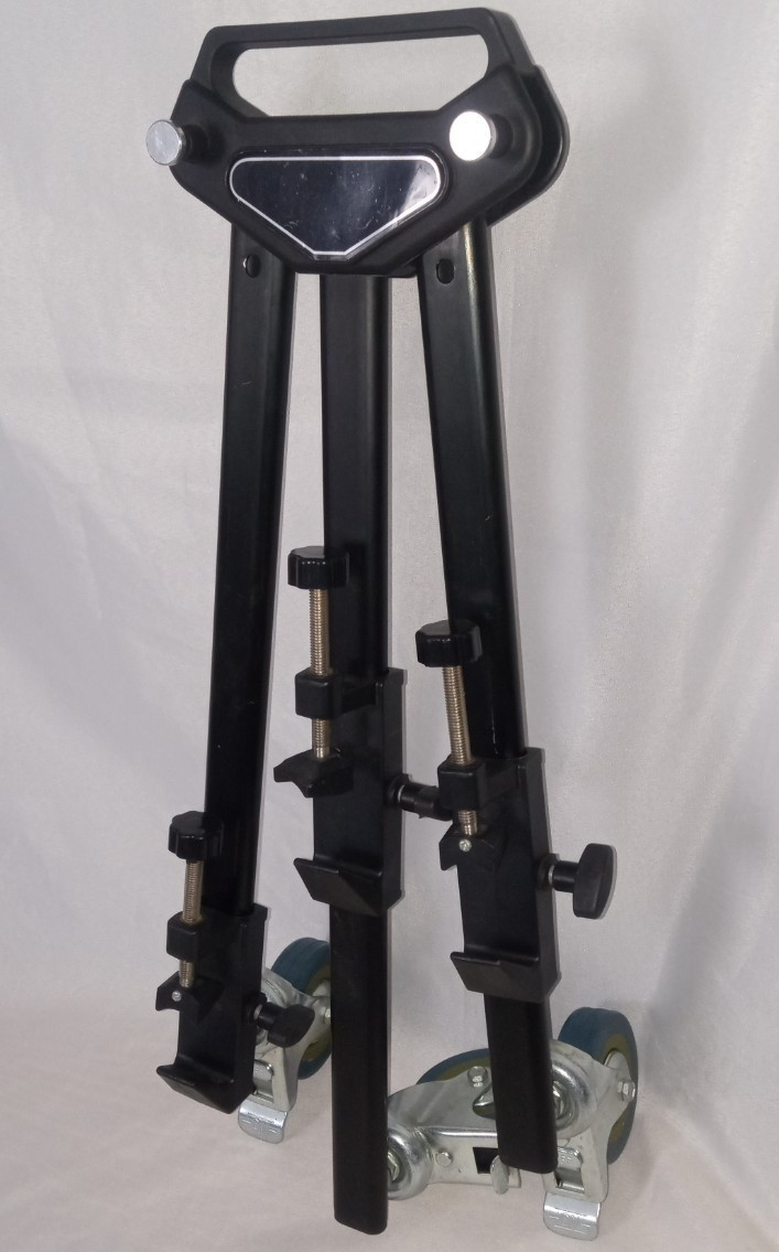 Camera Dolly Heavy Duty Tripod Lockable Rubber Wheels Adjustable Legs Pro Use