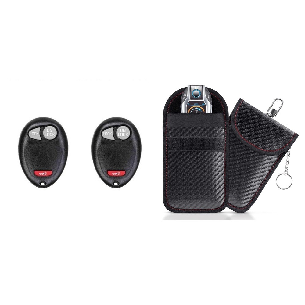 Repl. Key Fob Remote 2008 GMC Canyon FCC: L2C0007T MPN: 10335583 2-Pack w/Case