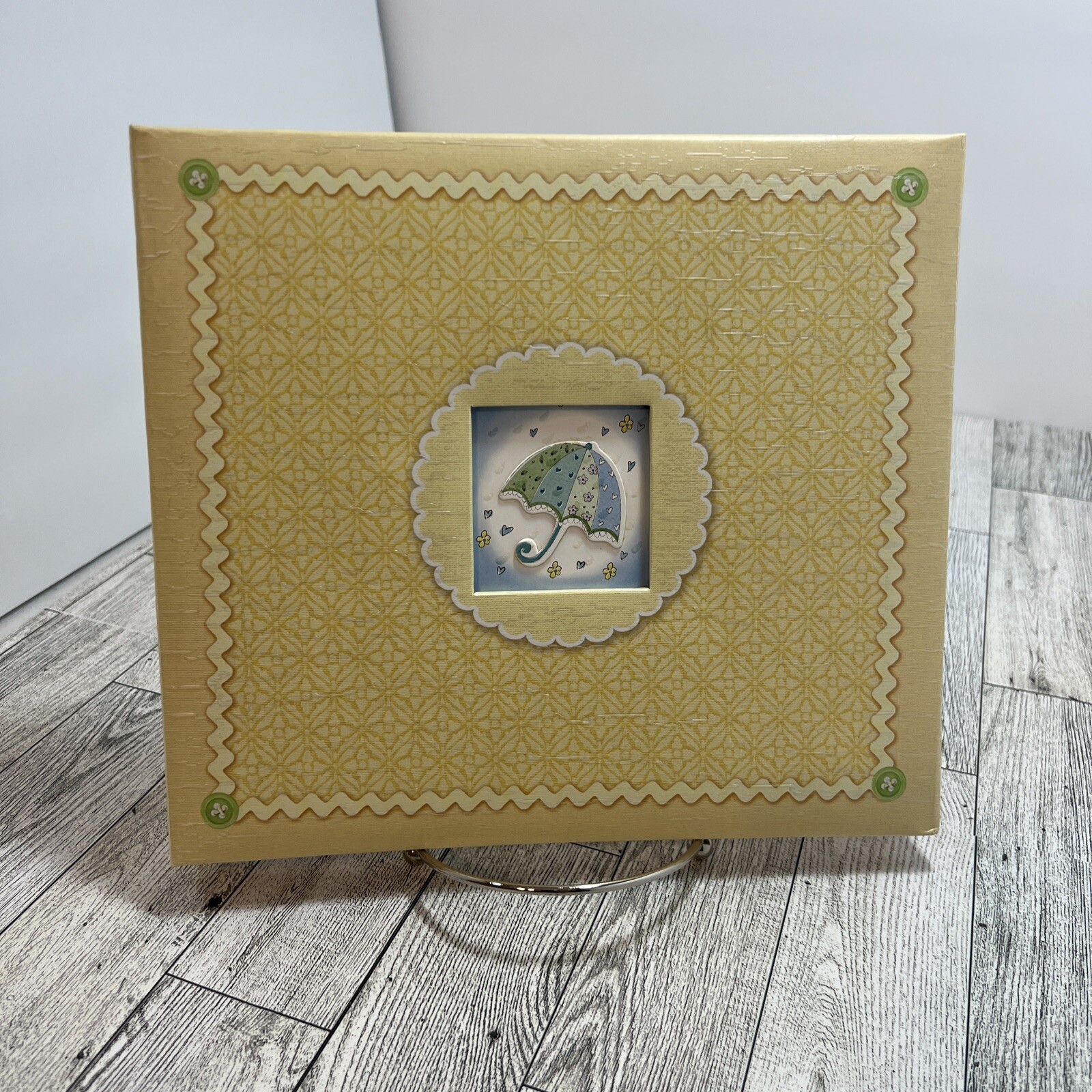 PAPER BOUTIQUE  Scrapbook Kit Baby Album 300+ Pcs.Yellow Unisex Shower Gift -NEW