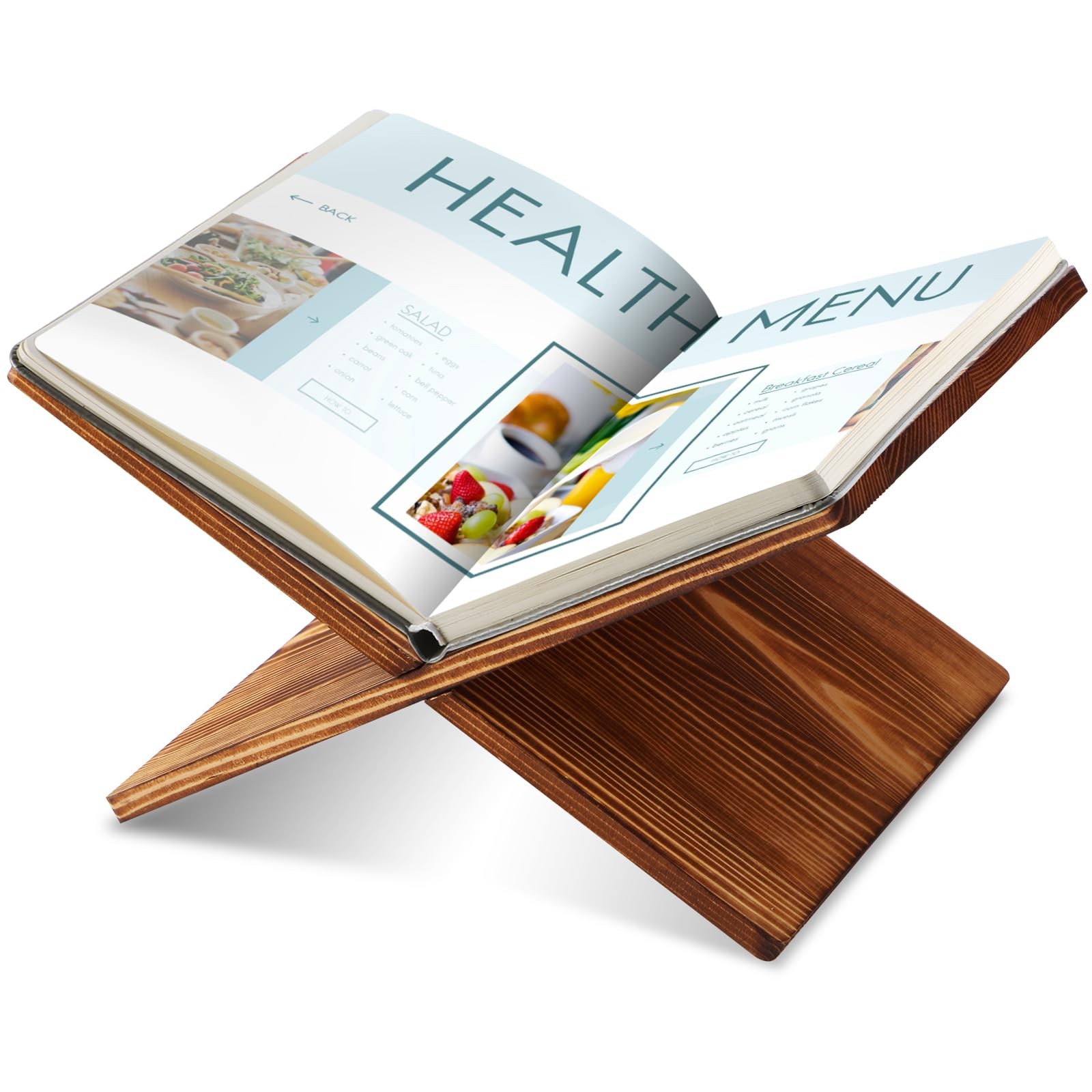 Book Stand Book Holder for Display Reading Textbook Holder Open Display Stand...