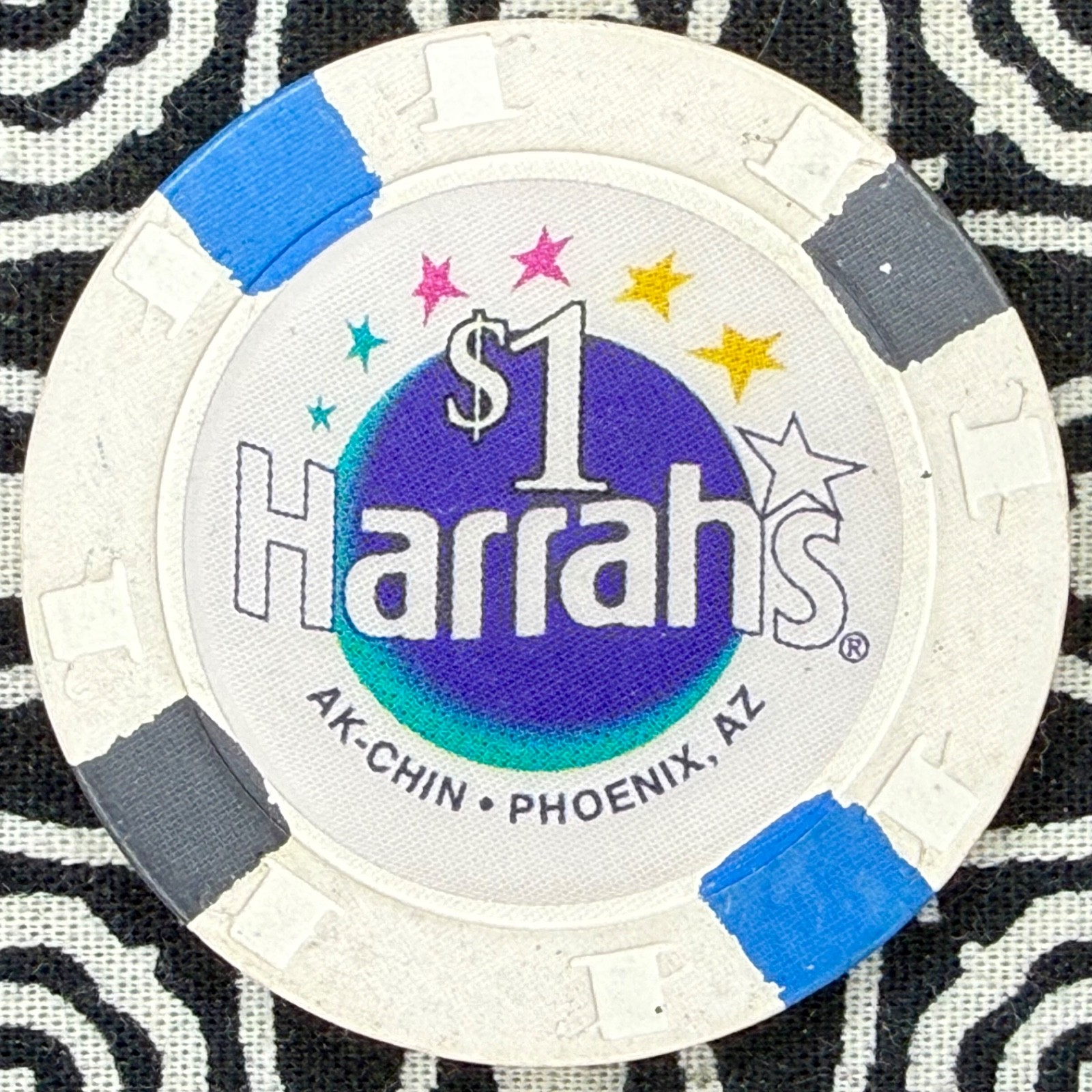Harrahs $1 AK-Chin Phoenix, Arizona Casino Chip C36