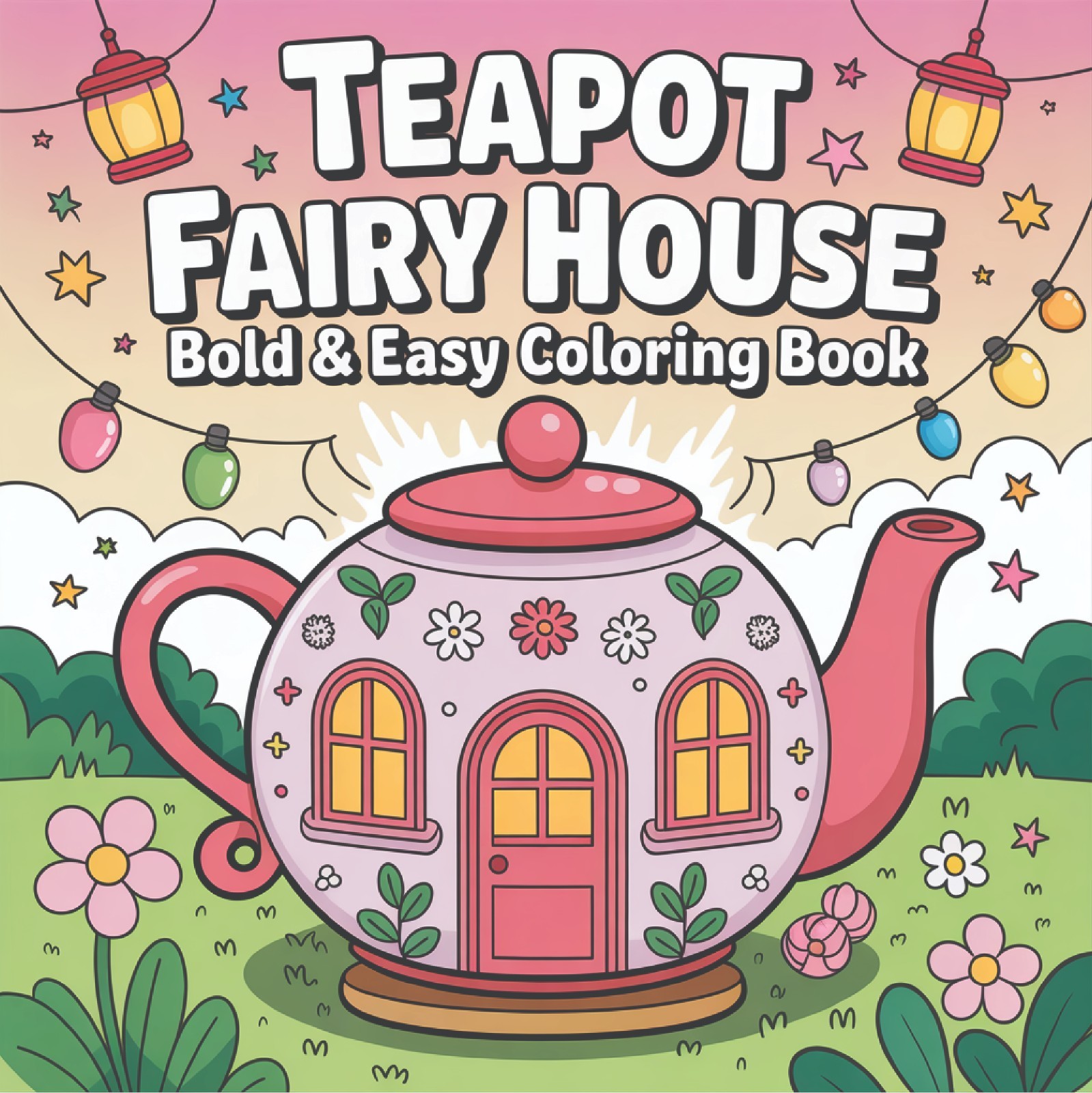 TEa pot  FAiry 2 coloring book