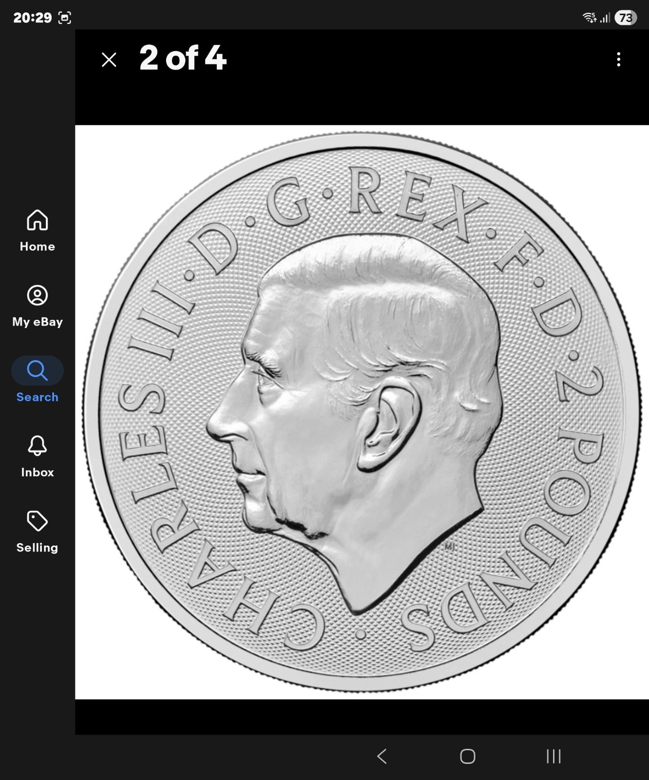 The Royal Mint Britannia Silver Bullion Coin 2025 1oz 0.999 King Charles III