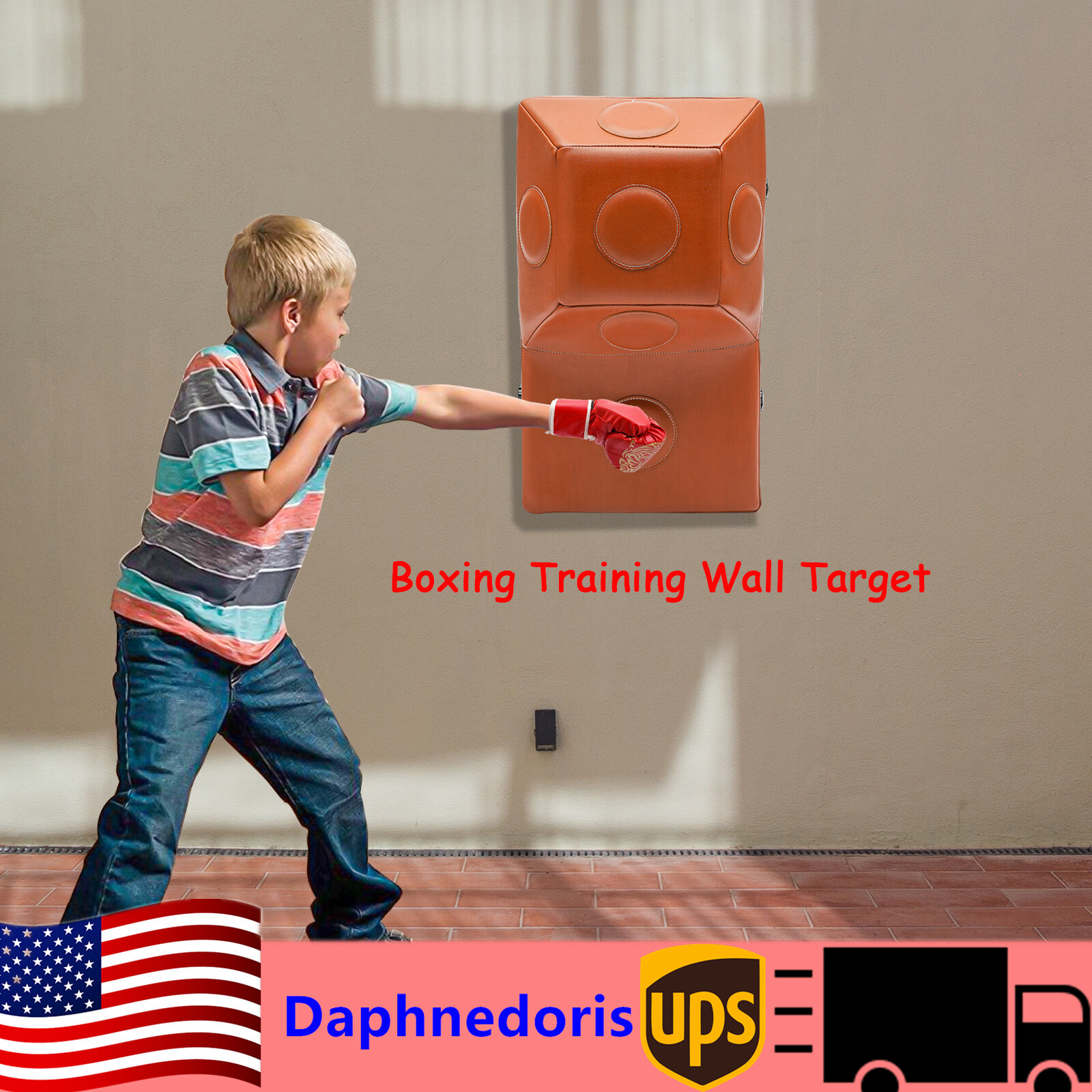 Wall Mounted Design Uppercut Heavy Bag Square Boxing Training Punching Target