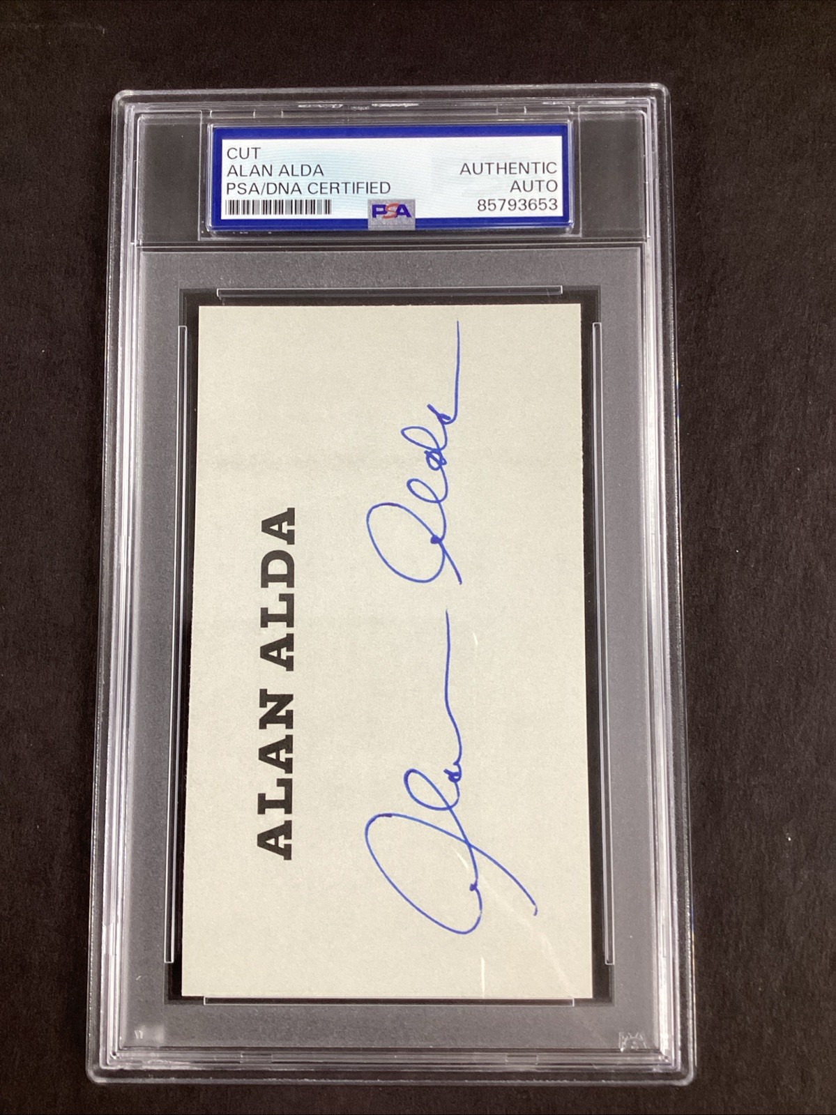 Alan Alda Signed Book Page MASH Actor Hawkeye Tough Sig 30 Rock Auto PSA/DNA