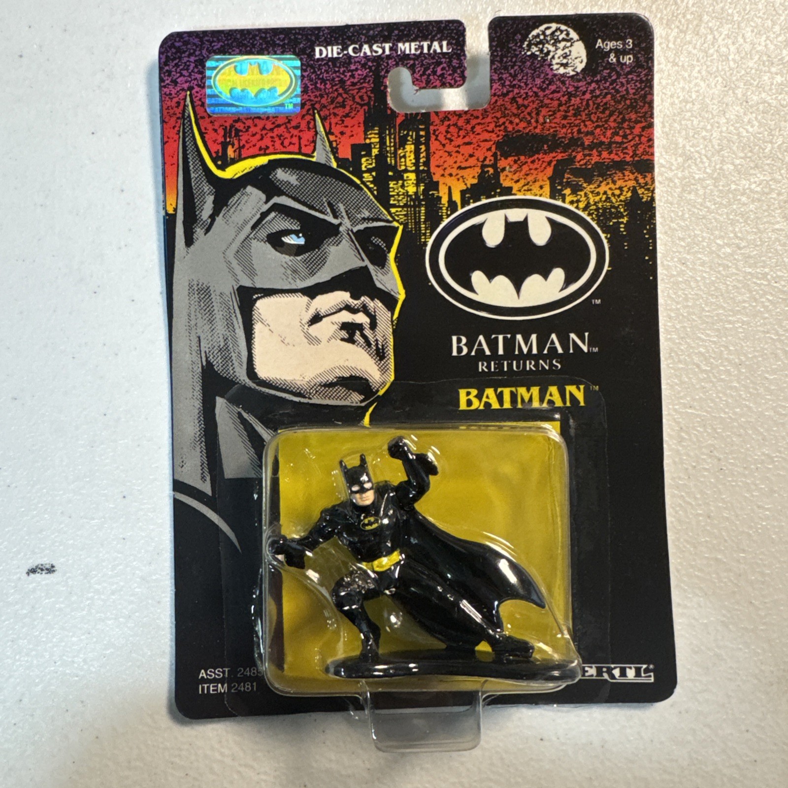 VINTAGE DIE CAST BATMAN RETURNS MOVIE BATMAN ERTL 1992 NEW