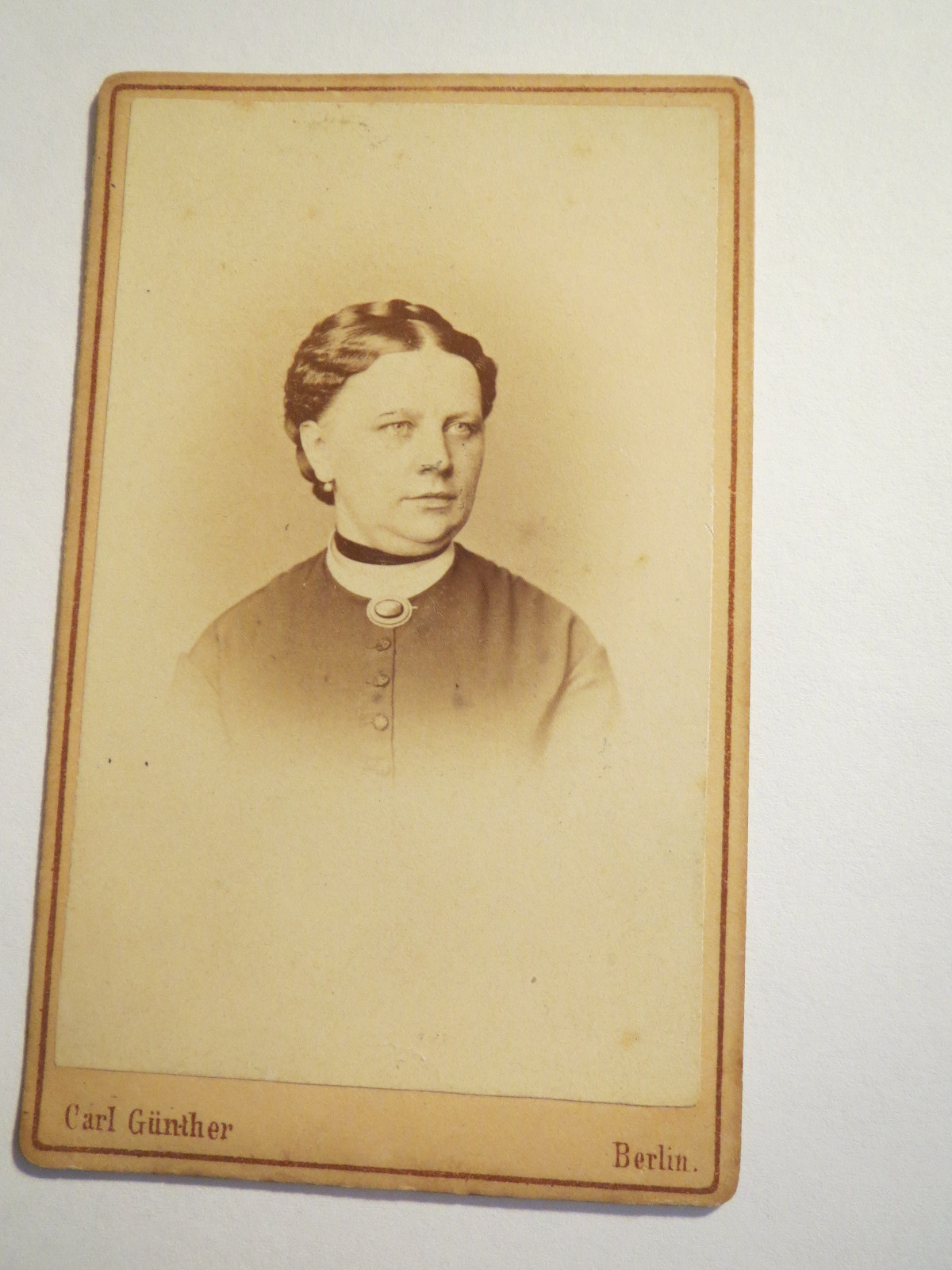 Berlin woman in dress portrait/CDV