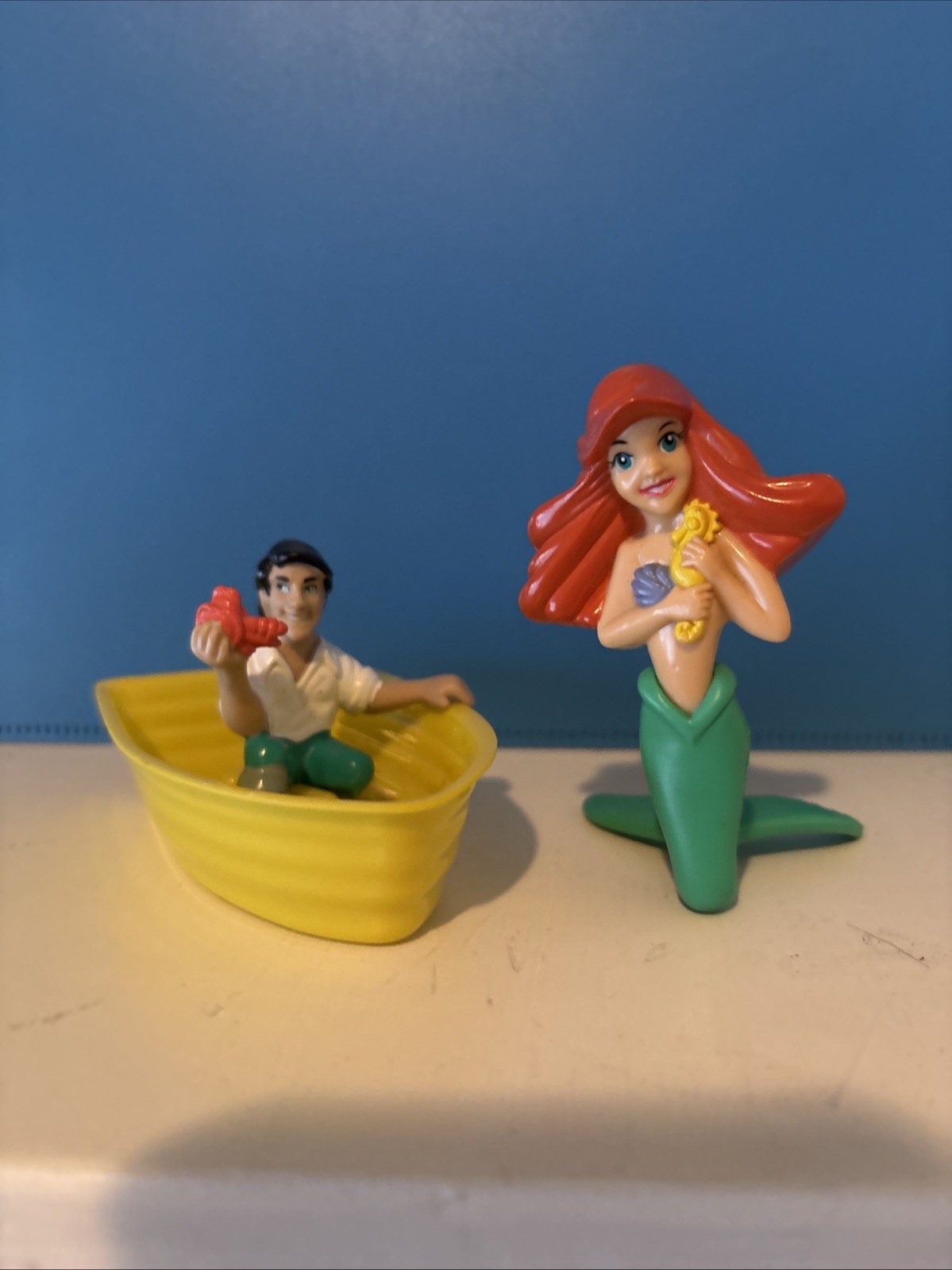 McDonalds 1989 Happy Meal Disney Little Mermaid Figures Set Of 2