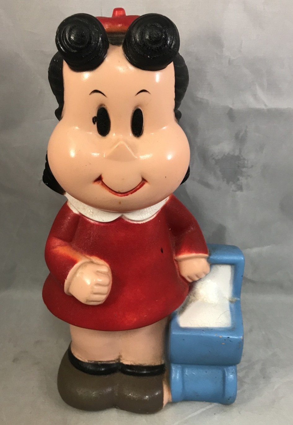 LITTLE LULU Figure Bank Plastic 10 In. Piggy Bank 1973 Western Publishing