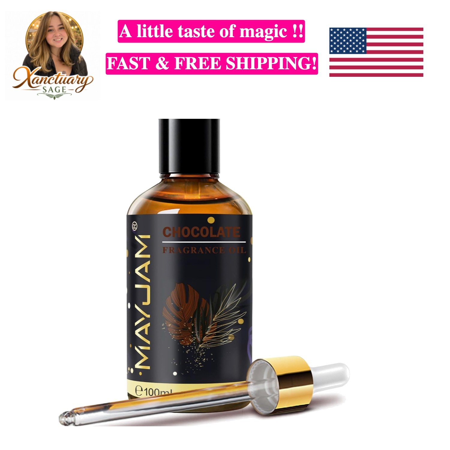 Chocolate Fragrance Oil Essential Oil, 3.38FL.OZ Chocolate Oil for Diffusers ...