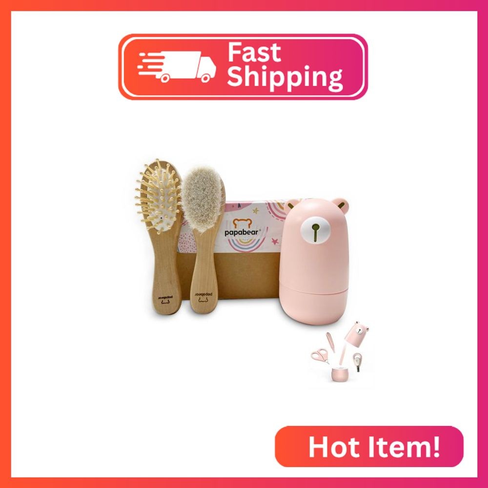 Baby Nail Clippers Set with Cute Case, Infant Fingernail and Toenail File Kit fo