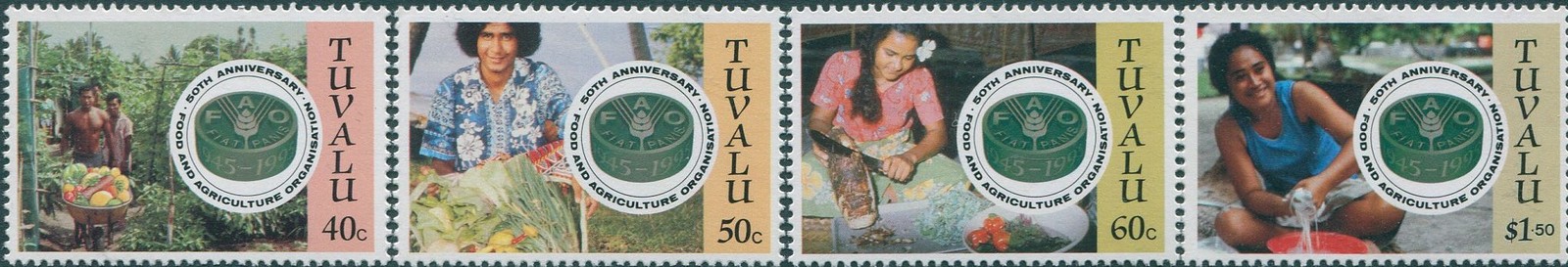 Tuvalu 1995 SG728-731 Food and Agriculture set MNH