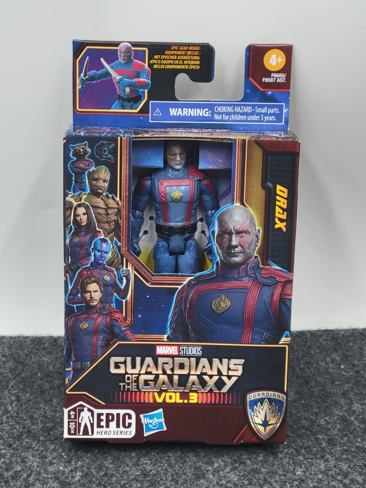 Marvel Guardians of the Galaxy Vol3 Epic Hero Series 1 Drax 4” (CASE OF 8)