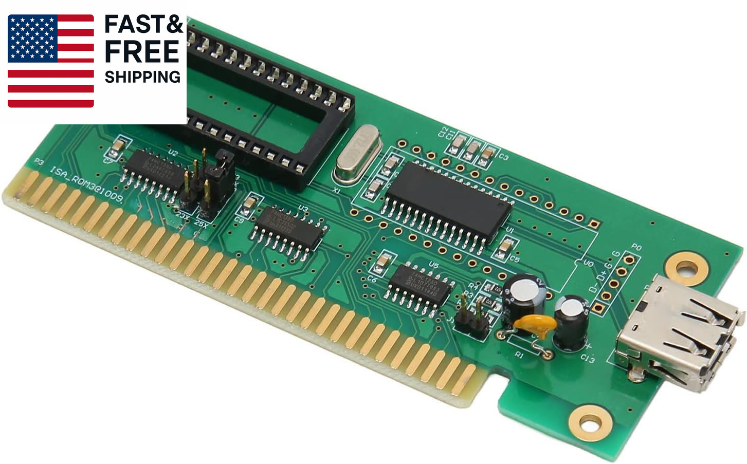 ISA to USB Adapter Card - ISA to USB Interface Card - Widely Compatible - Easy 