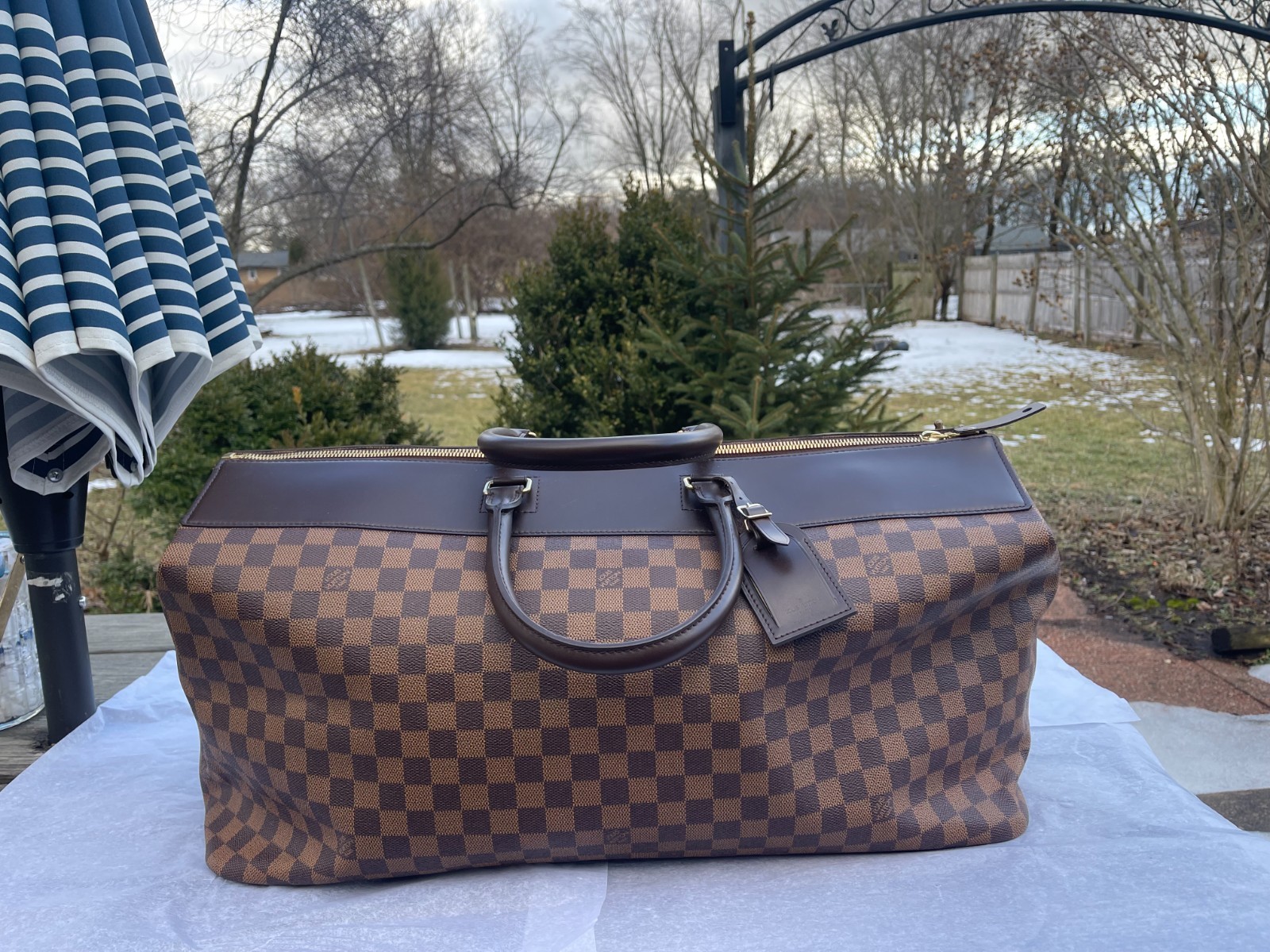 Louis Vuitton Damier Greenwich GM Travel Bag AR0978