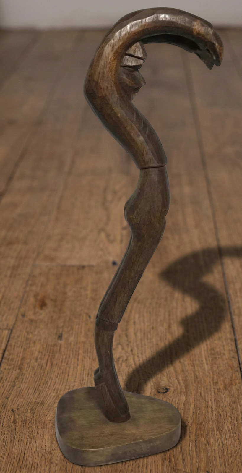 Vintage Hand Carved Wood Matador Statue 13" Mid Century Bullfighter Sculpture J