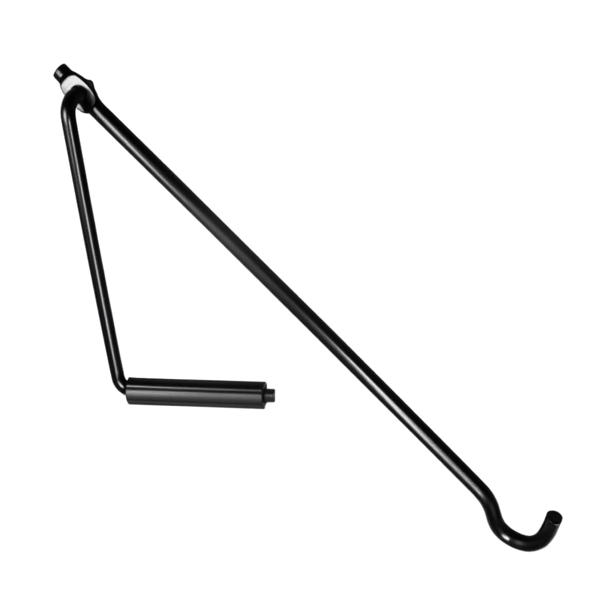 Tuxihapp Car Tire Wheel Scissor Jack Handle, Metal Hand Crank Black, Black 