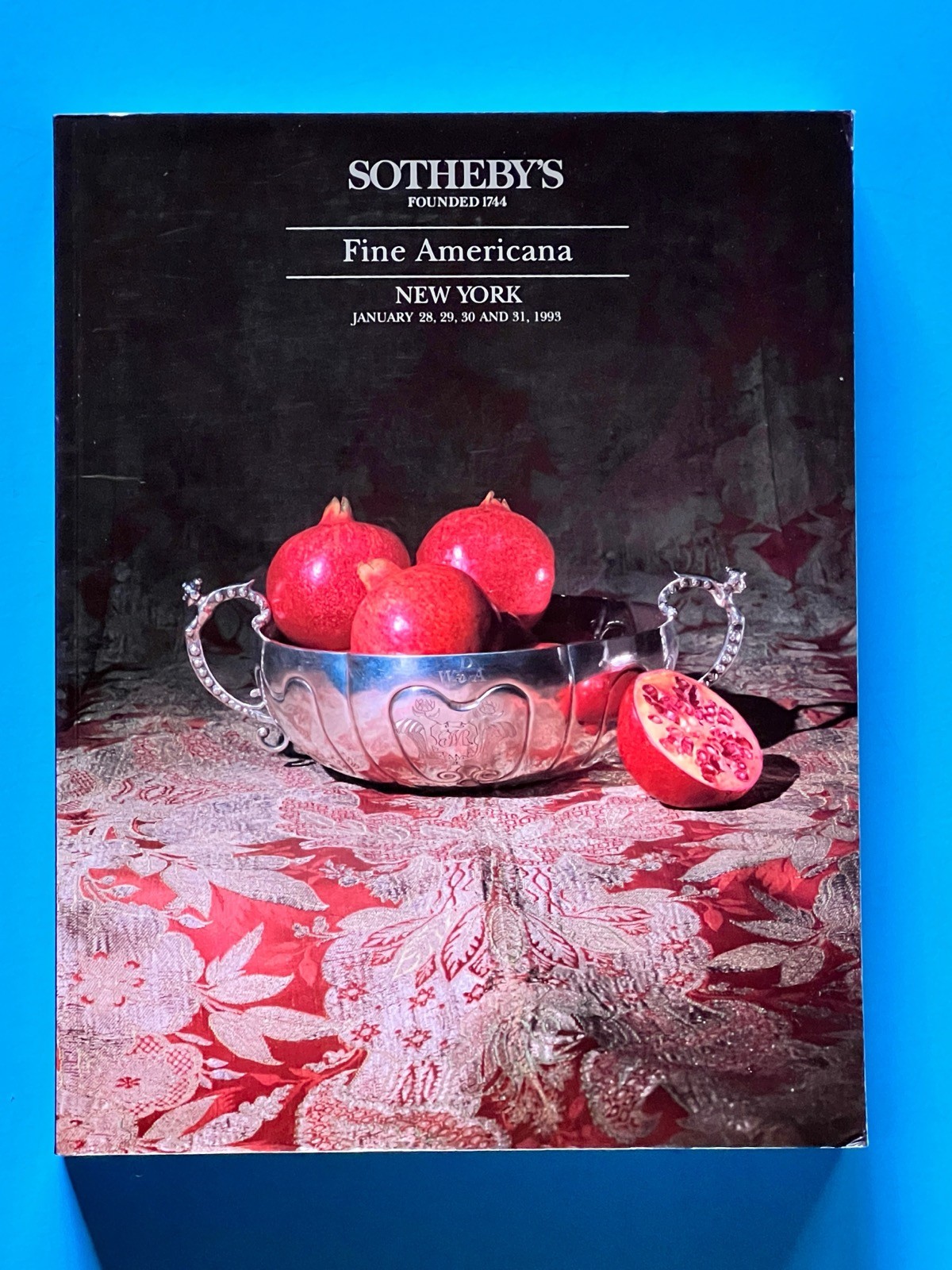 Sotheby's Auction Catalog - Fine Americana- New York Jan 28-31, 1993 