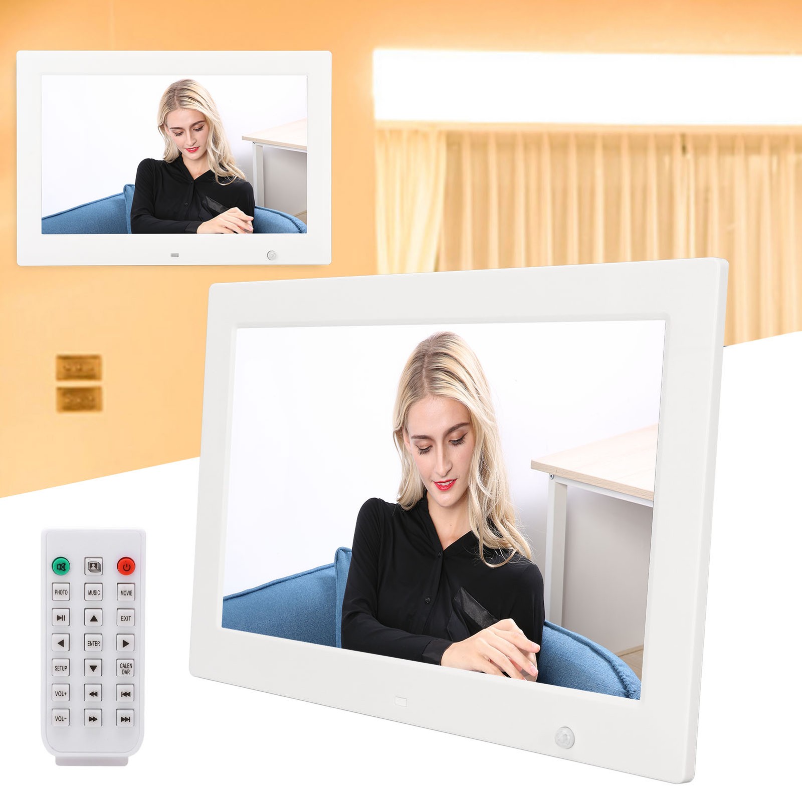 12in Smart Digital Photo Frame HD 1080P Human Body Induction Picture Frame