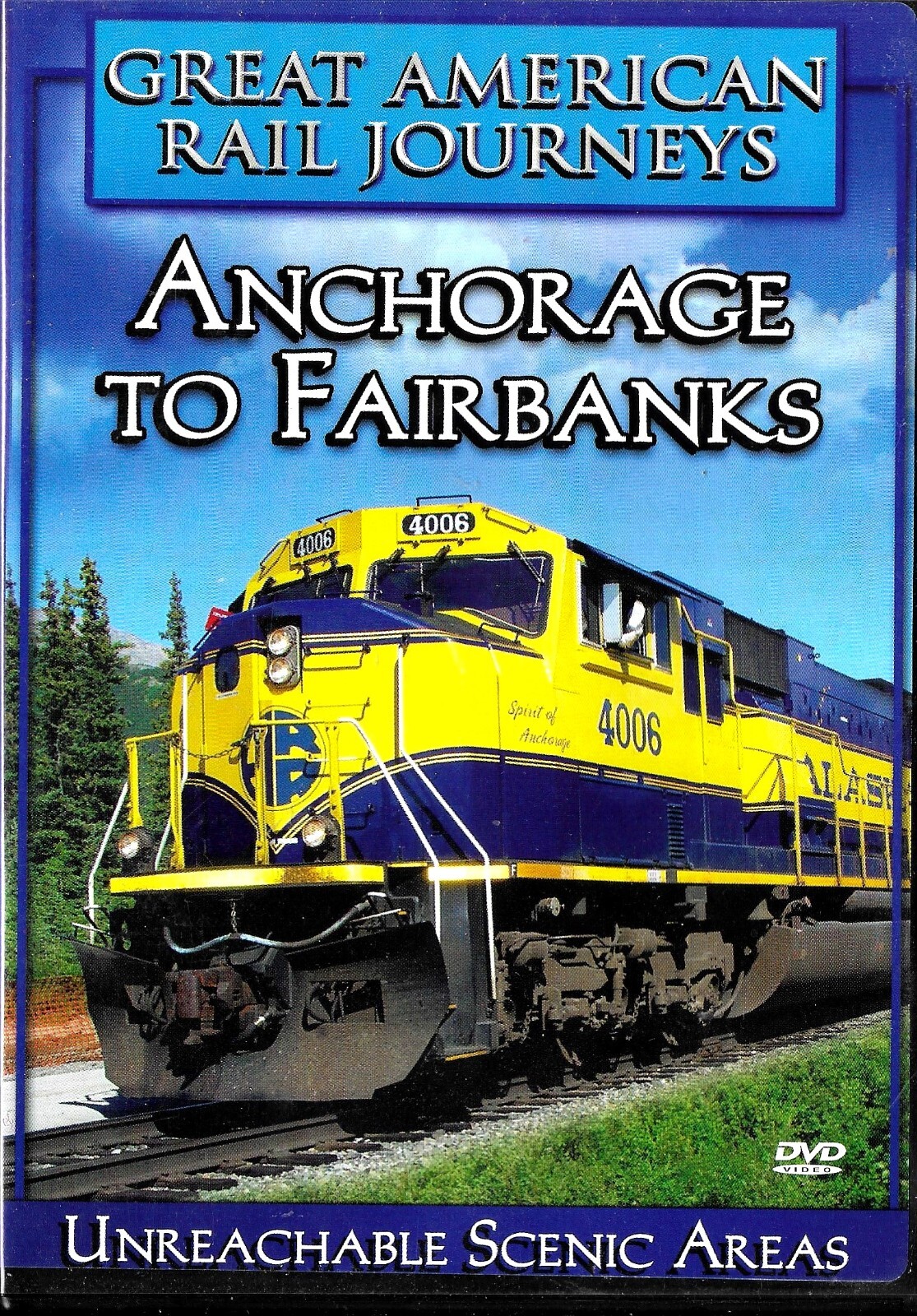 GREAT AMERICAN RAIL JOURNEYS......"ANCHORAGE TO FAIRBANKS"..... DVD