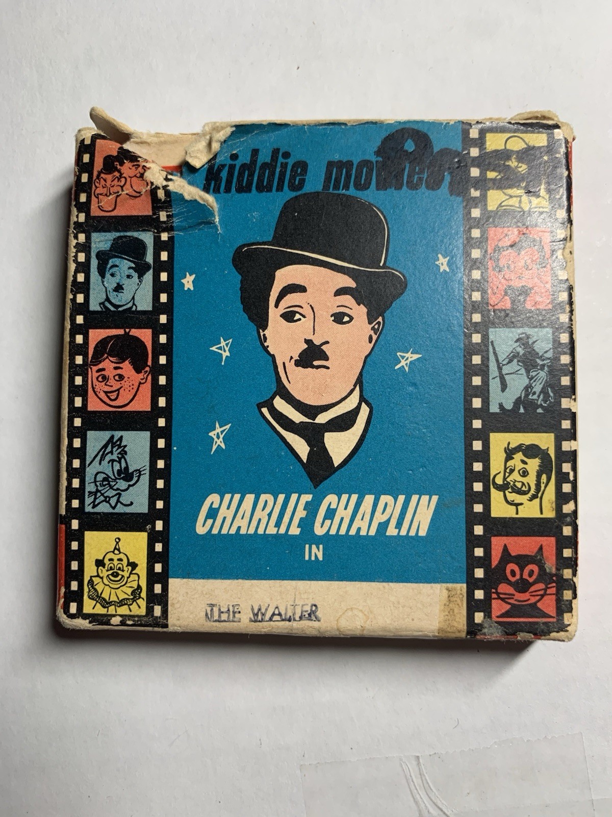 Vintage Charlie Chaplin the waiter  film Kiddie Movies 8mm Atlas Films!