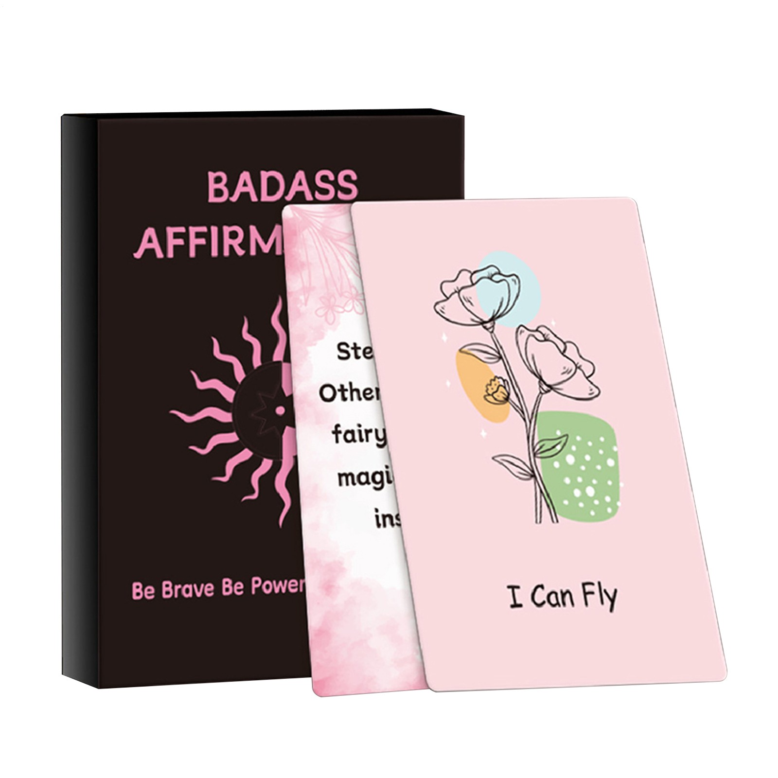 Positive Affirmation Cards for Teen Girls, 60 Daily Self Love Cards Gift