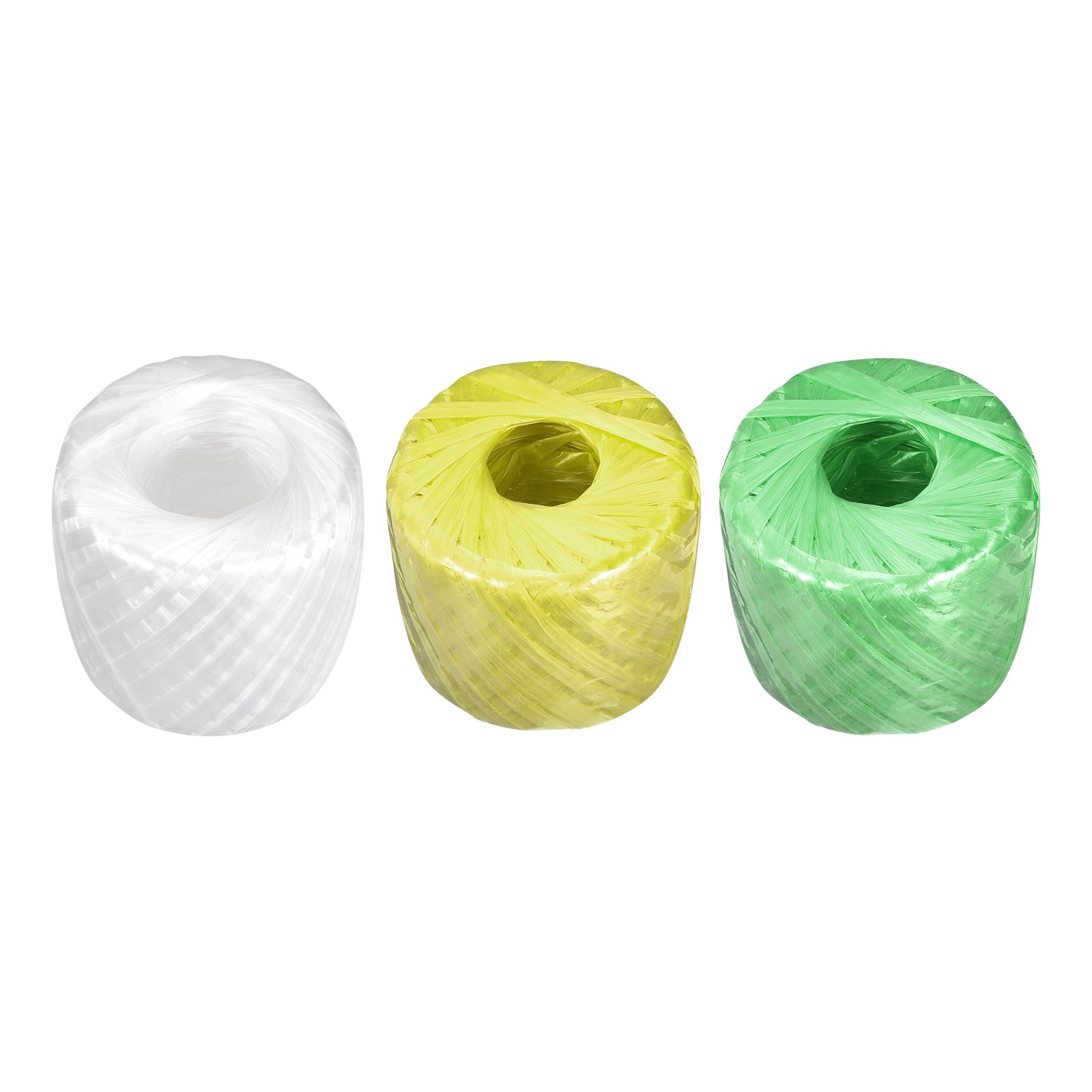 Polyester Nylon Rope [for Bundled Packing]-200m/656ft / 3Roll White,Yellow,Green