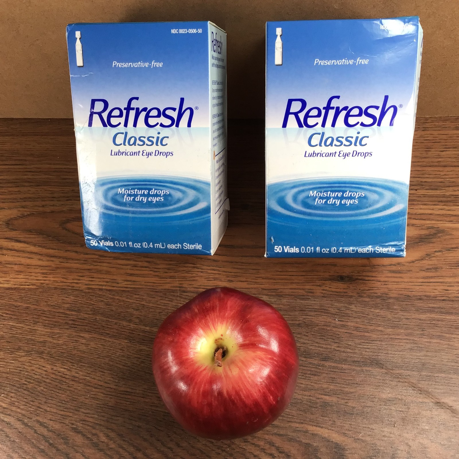 2 Boxes of Refresh Classic Lubricant Eye Drops 100 Single-Use Containers 2 Boxes