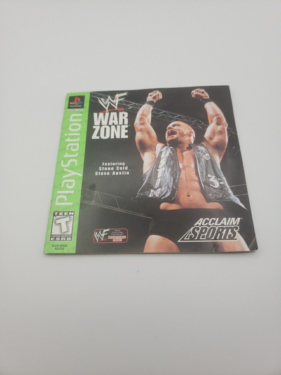 WWF War Zone Sony PlayStation 1 PS1 Manual Only 