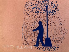 Watercolor Painting 1950 Gouache Paper Landscape Expressionist Expressionism