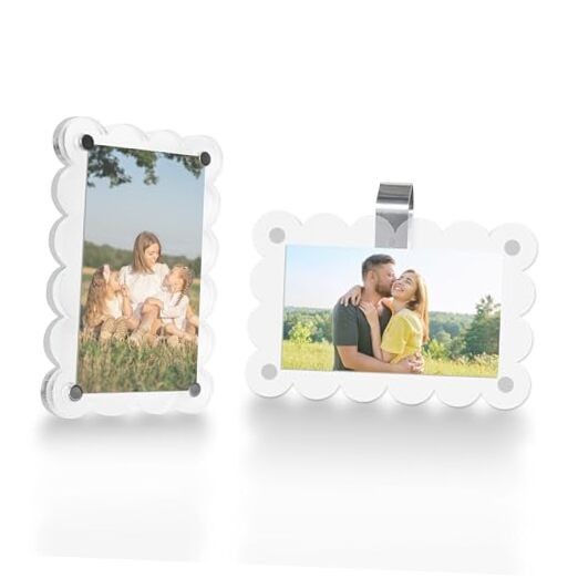 Car Sun Visor Photo Holder, Universal Magnetic Photo Car Visor Clip, 2.4x3.5