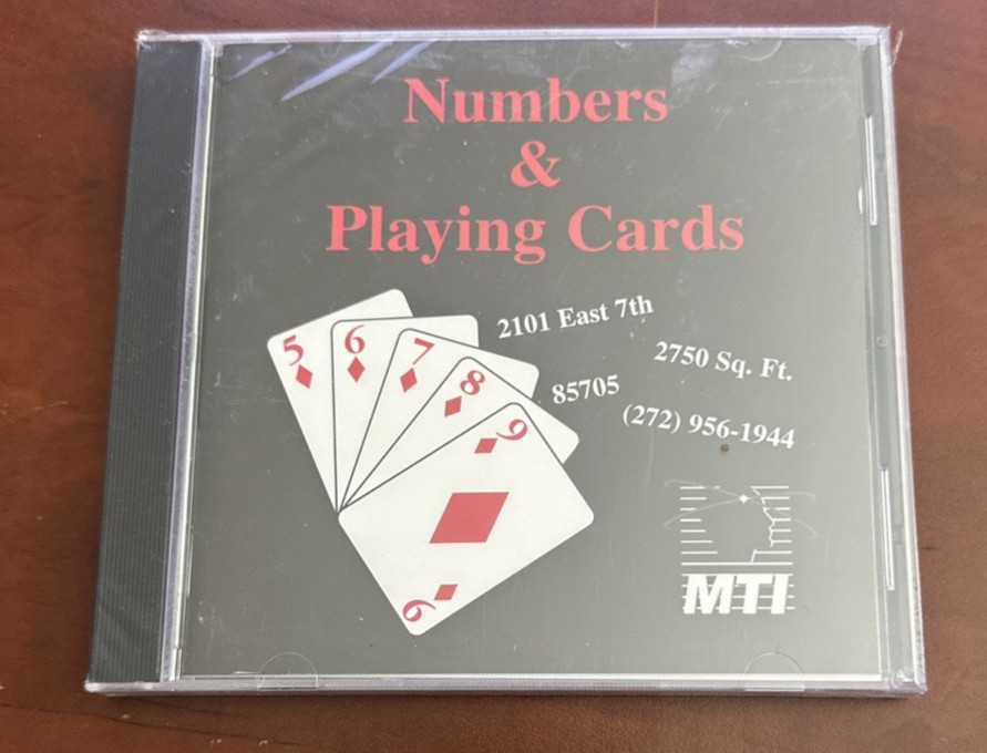 Advanced Memory Training CD Numbers And Playing Cards MTI NEW SEALED