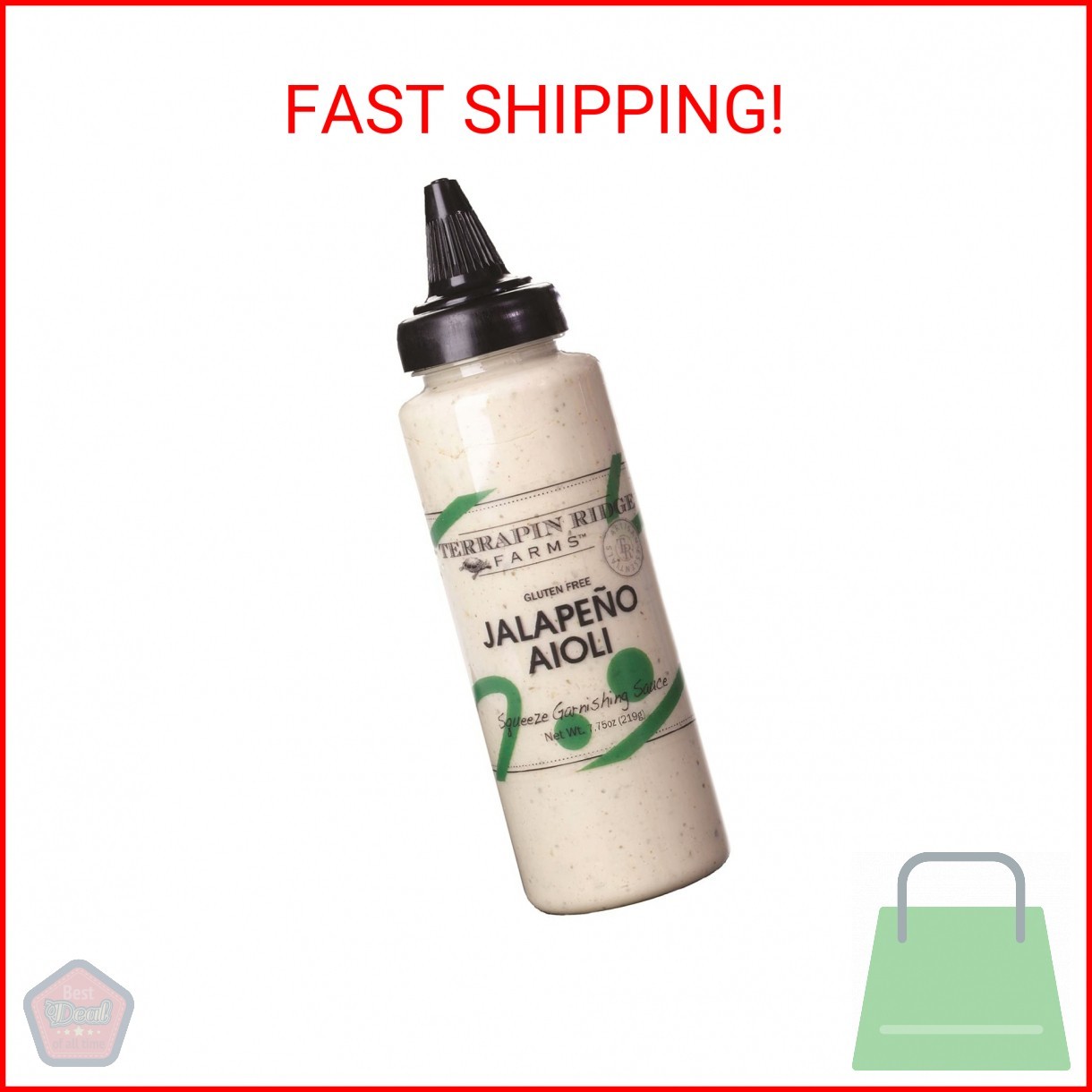 Terrapin Ridge Farms Jalapeno Aioli Zesty Garnishing Sauce For Burgers