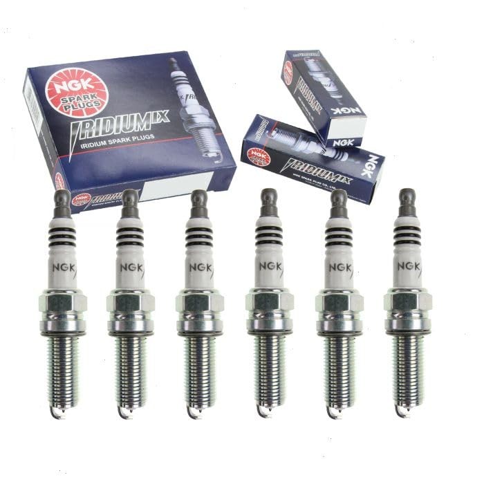 6 pc NGK Iridium IX Spark Plugs compatible with Acura MDX 3.5L 3.7L V6 2010 