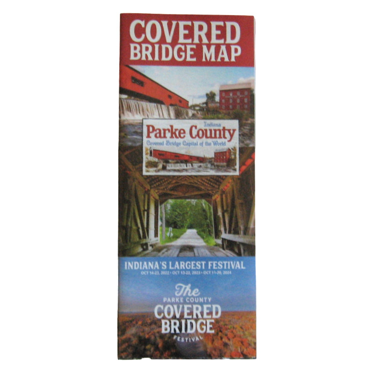 Covered Bridge Map Parke County Indiana Routes and Directions