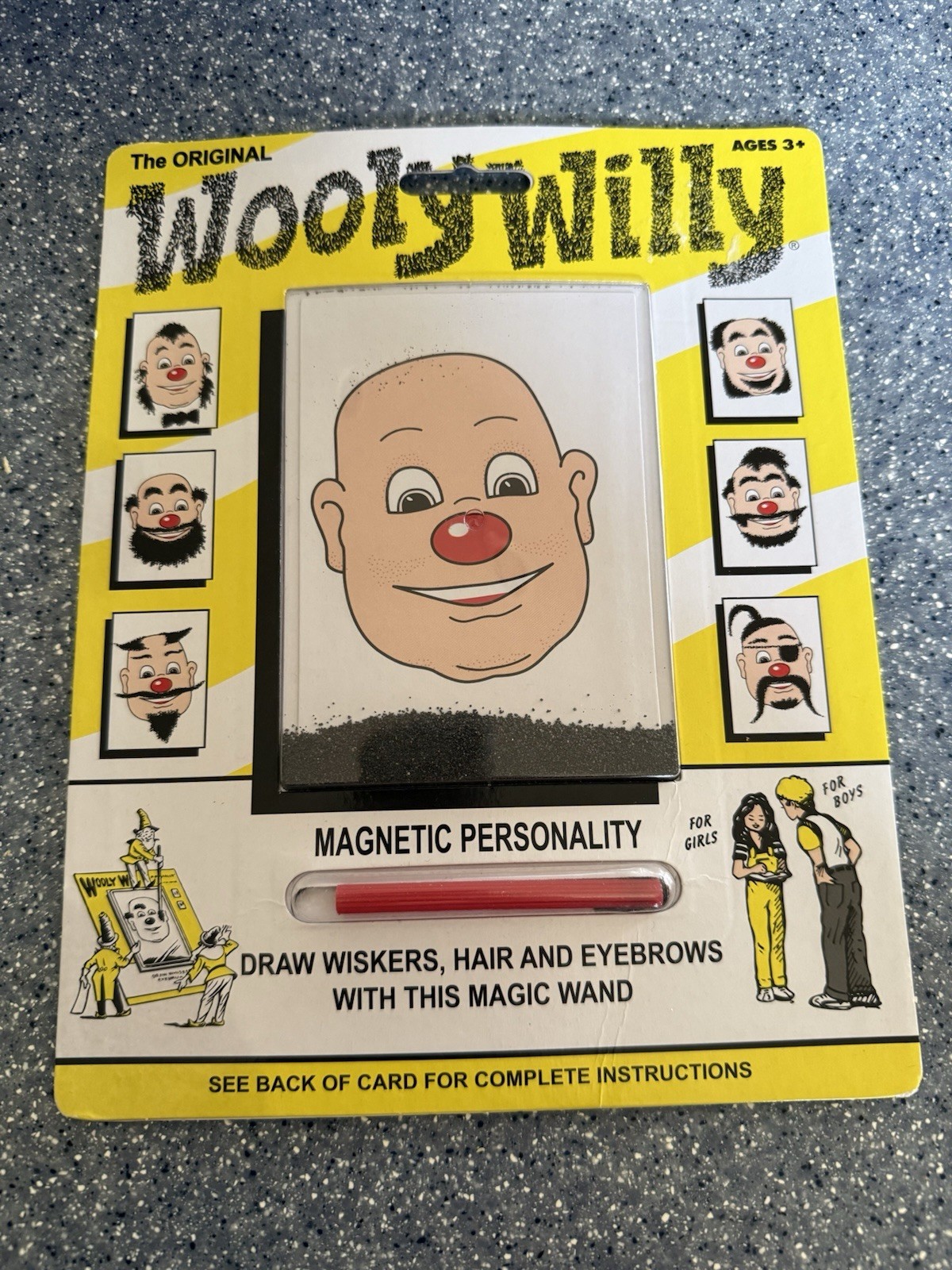 Wooly Willy Magnetic Toy with Magic Wand