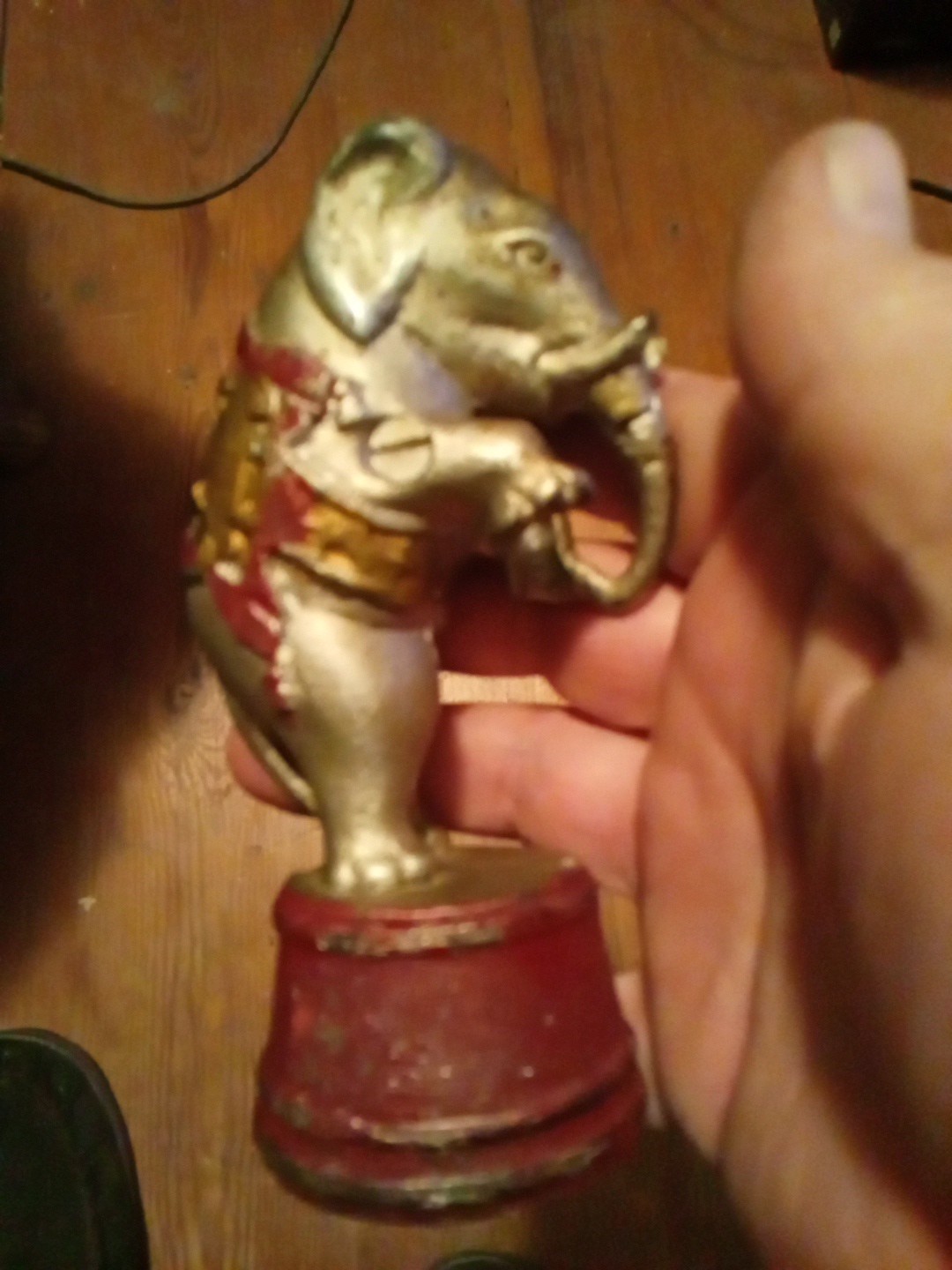 Antique Cast Iron Circus Elephant Bank