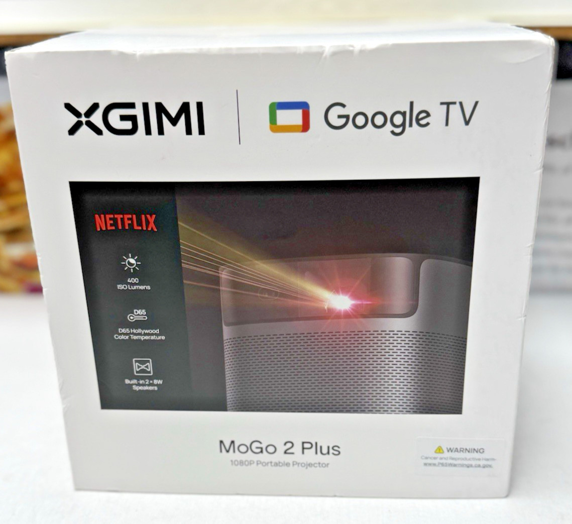 XGIMI Google TV MoGo 2 Plus 1080P Portable Projector - OPEN BOX
