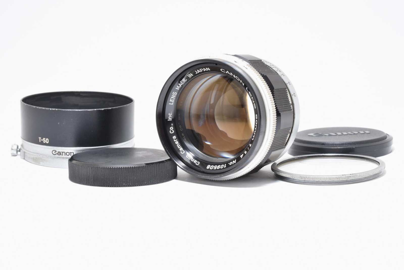 [MINT w/Hood] Canon 50mm f/1.4 MF Standard Lens L39 Leica Screw Mount From JAPAN