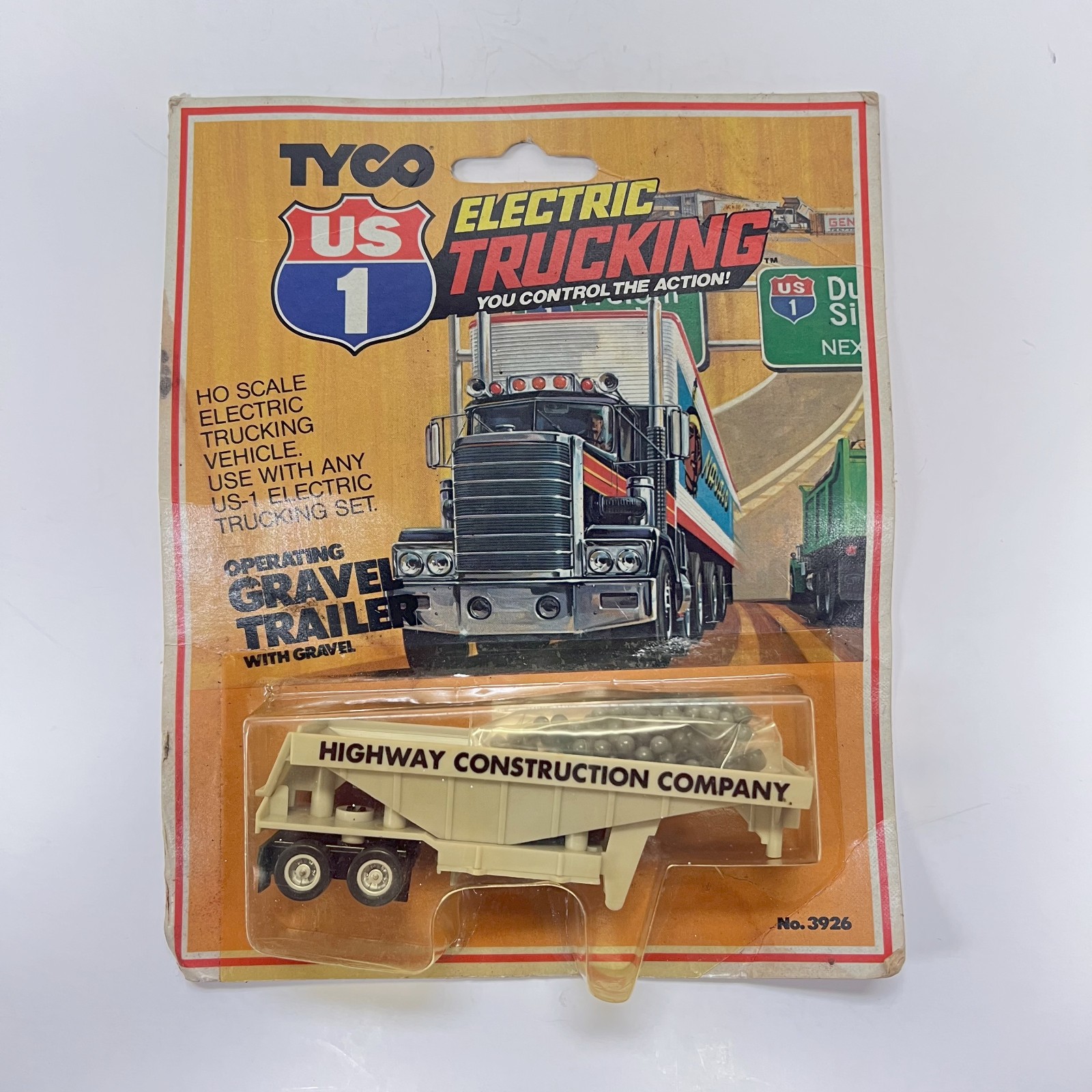 Tyco US-1 Electric Trucking Highway Construction Company Gravel Trailer