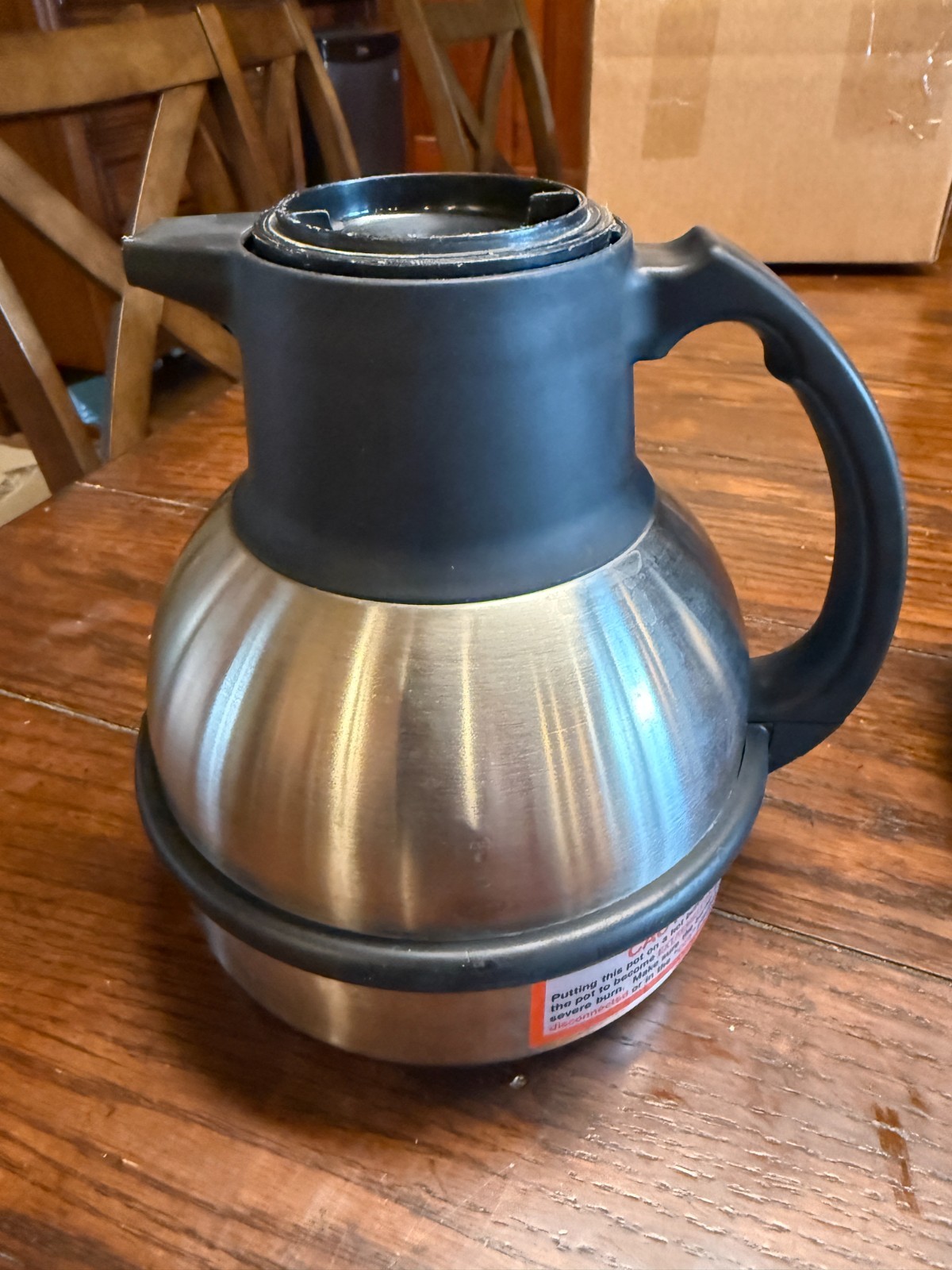 Zojirushi SH-DE19A Carafe Coffee Pot, 62 oz, Stainless Steel Server