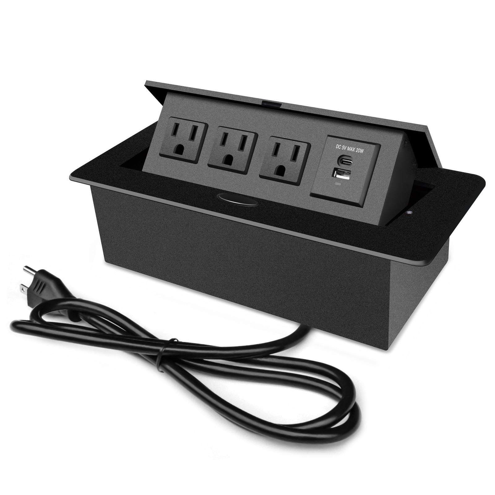 Conference Table Power Outlet PD20W Type-C Fast Charging Pop Up Table Hub Connec