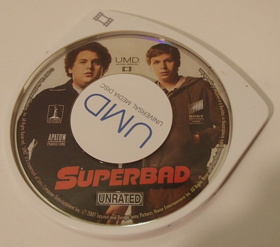 Superbad UMD (PSP) Unrated Extended Cut DISC ONLY Tested/Working