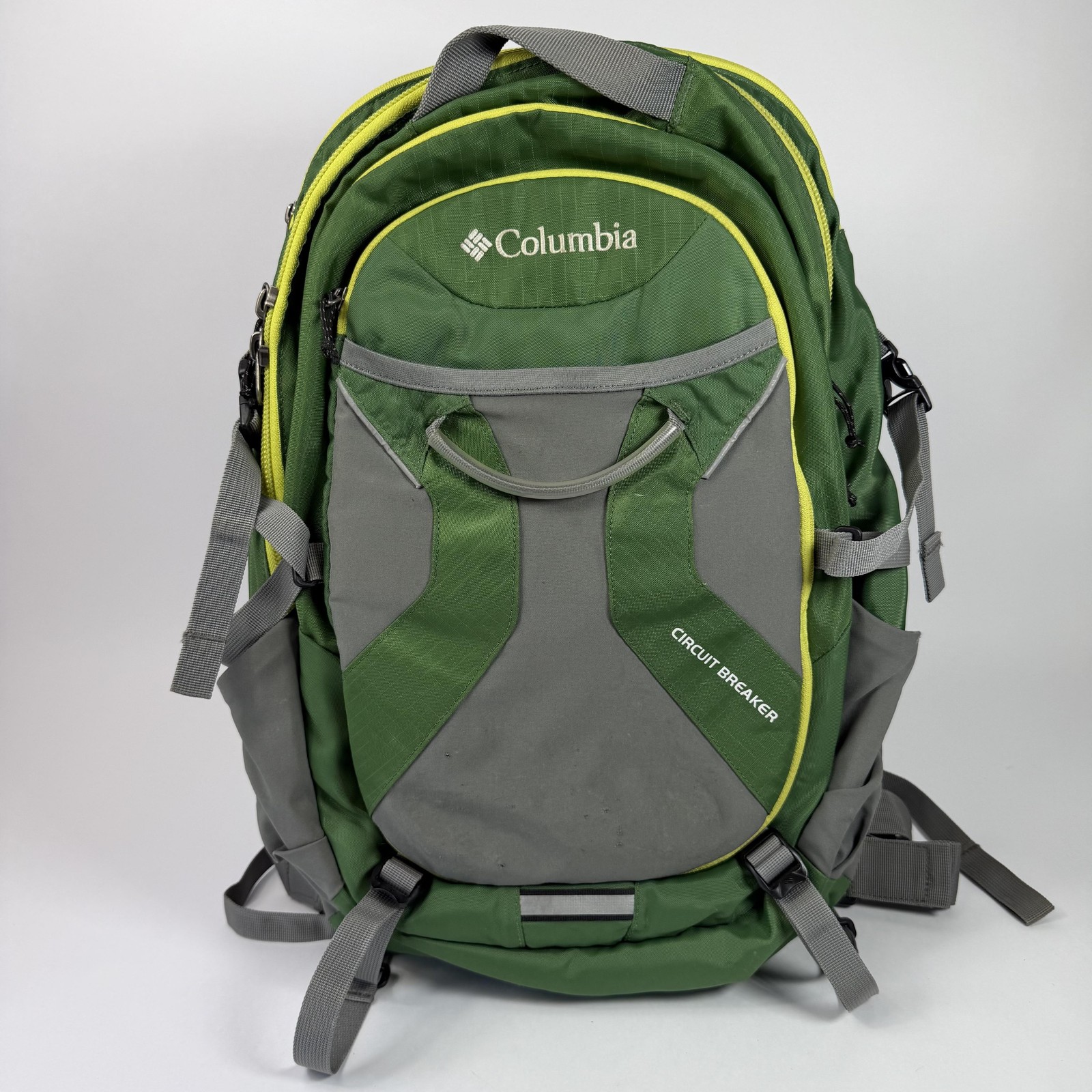 Columbia Circuit Breaker Green Backpack Laptop Compartment Men Daypack Travel