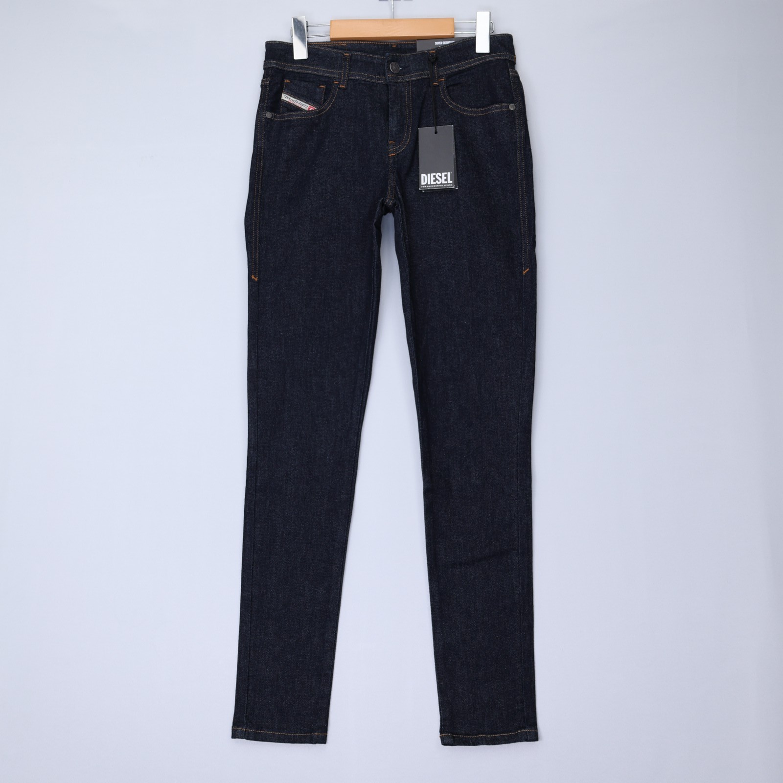 Diesel Womens Jeans 2017 Slandy Super Skinny Ankle Mid Rise Dark Blue Size NWT