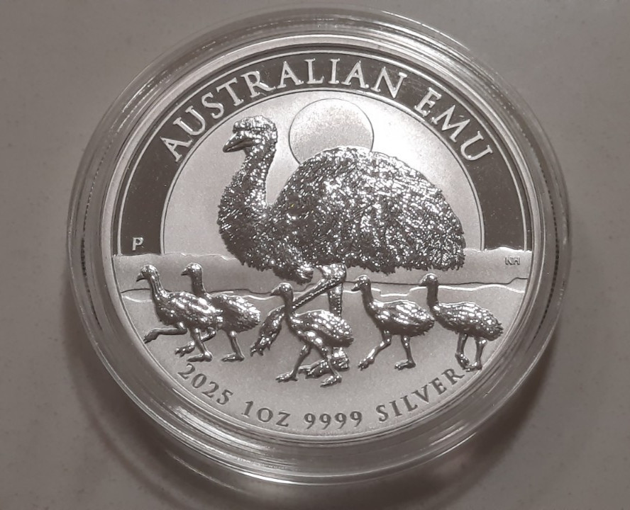 AUSTRALIAN EMU - 2025 1 OZ .999 FINE SILVER